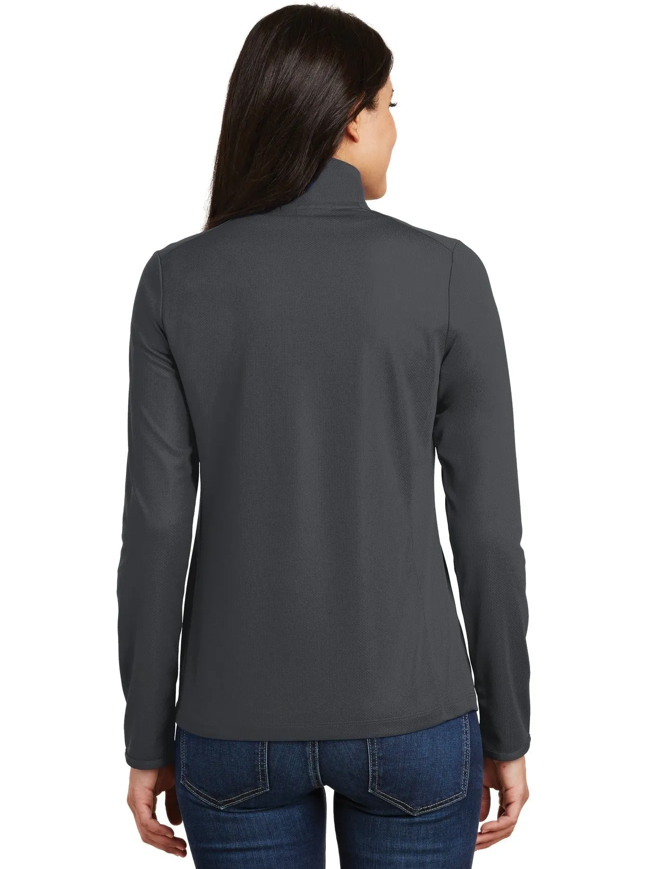 Port Authority Ladies Pinpoint Mesh 1/2-Zip