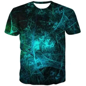 Psychedelic T-shirt Men Art T-shirts 3d Galaxy Space Tshirts Casual Harajuku T shirts Funny Gothic Tshirts Cool Short Sleeve