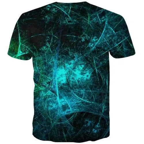 Psychedelic T-shirt Men Art T-shirts 3d Galaxy Space Tshirts Casual Harajuku T shirts Funny Gothic Tshirts Cool Short Sleeve