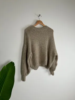 Pullover Grau Beige (one size)