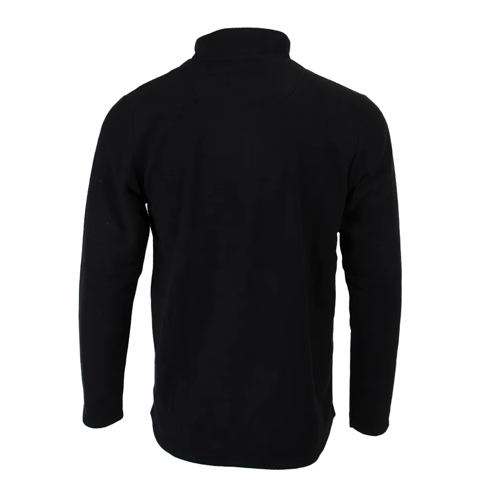 QFC-303 | Men's Freeport Microfleece pullover- Black/Grey