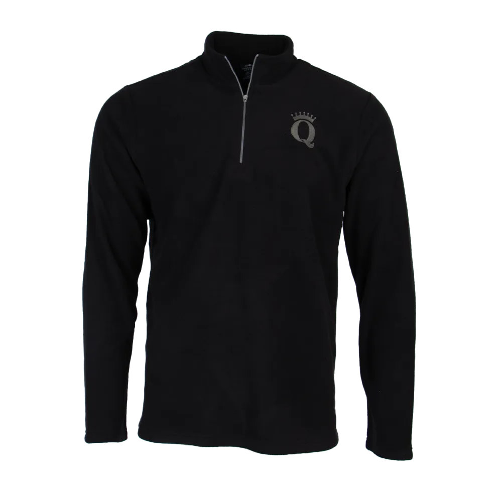 QFC-303 | Men's Freeport Microfleece pullover- Black/Grey