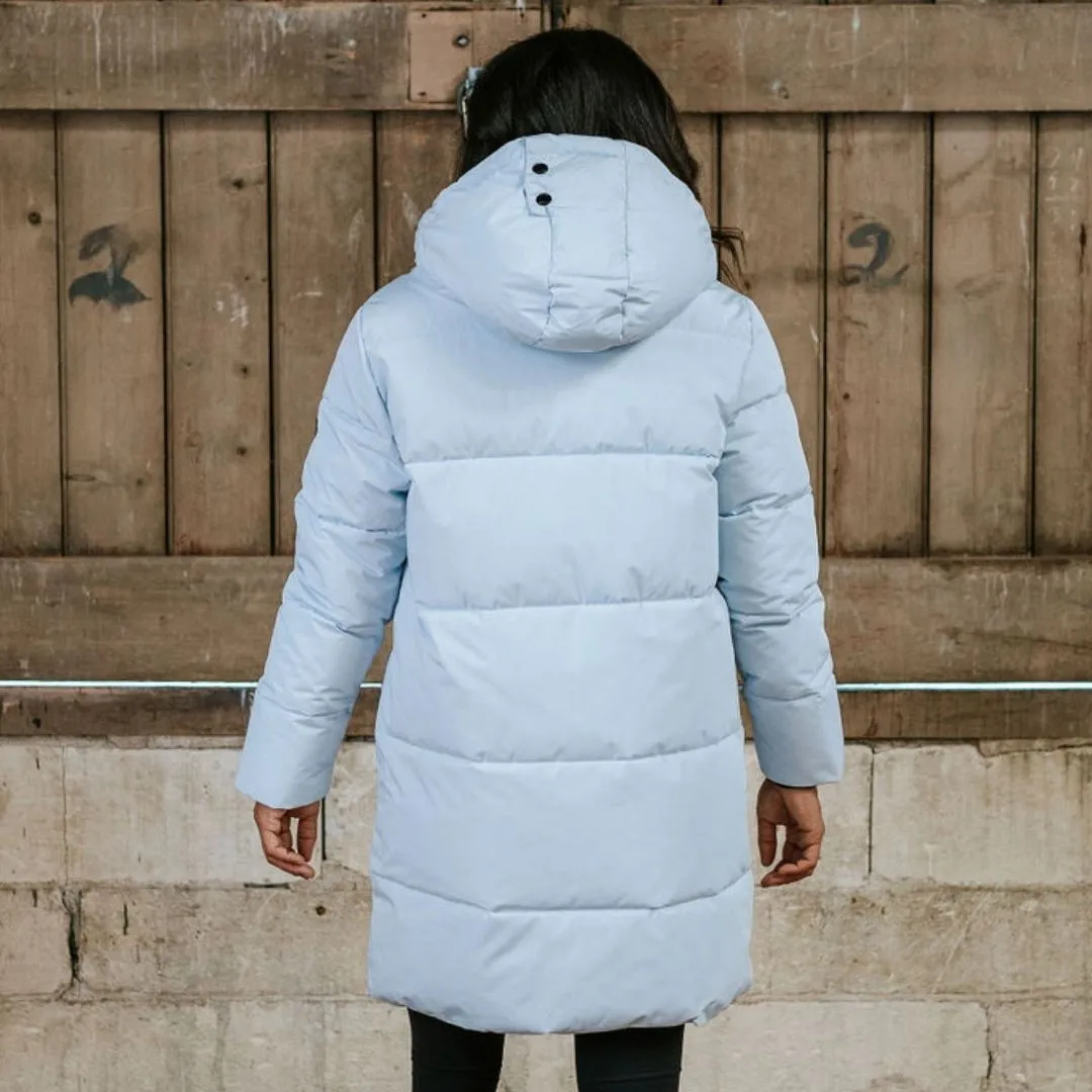 Queens Women's Sorona Down Arctic Coat - Arctic Ice