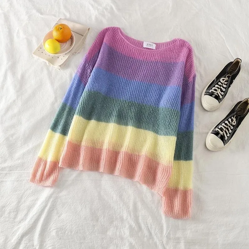 Rainbow Colourful Pullover