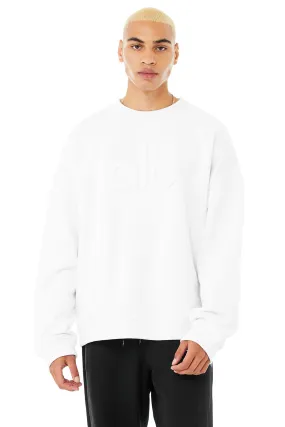 Renown Heavy Weight Emblem Crew Neck Pullover - White