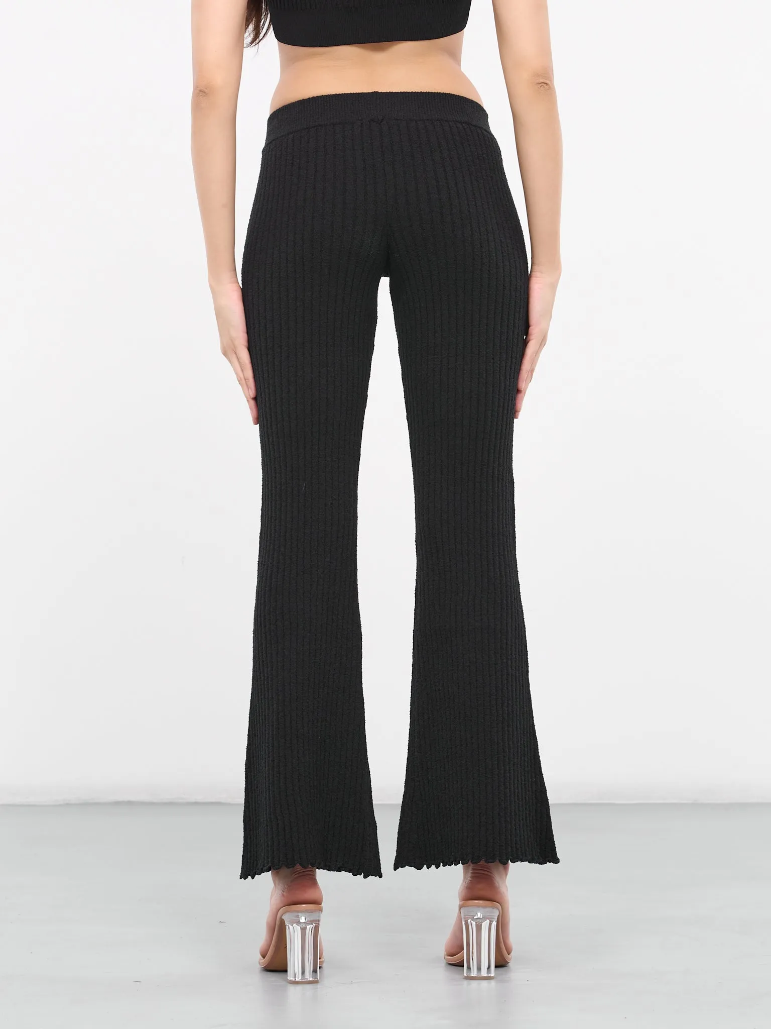 Rib-Knit Pants (A0384-3707-0555-BLACK)