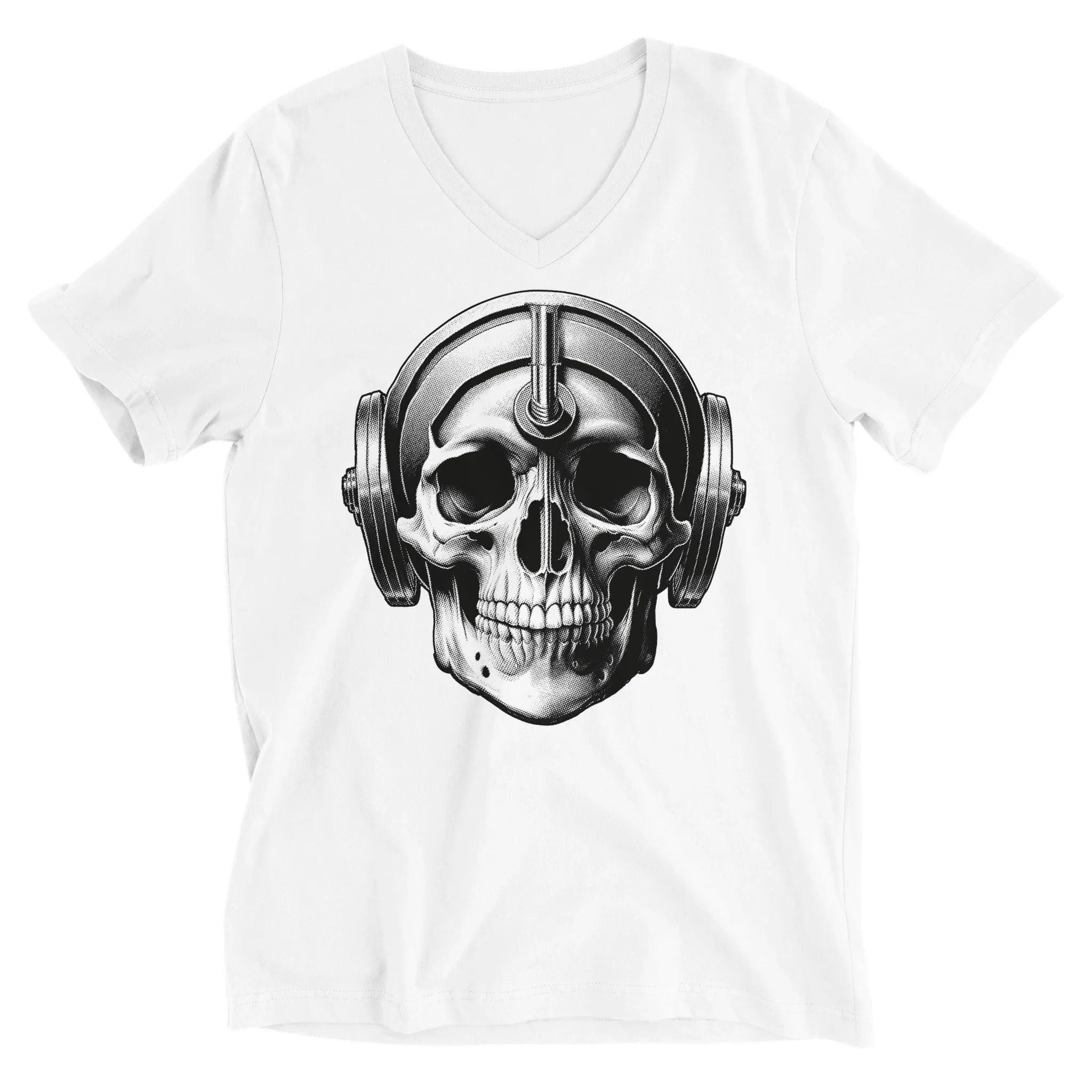 Skull Barbells Unisex V-Neck T-Shirt