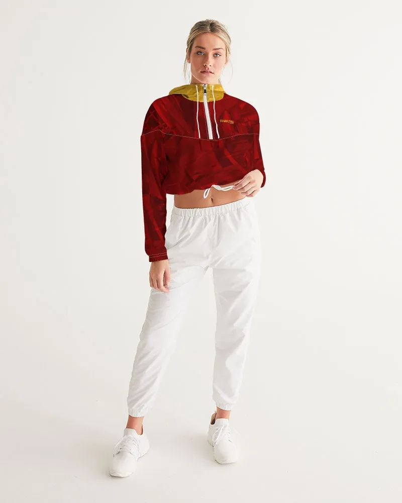 Sqdltd SB Women's Cropped Windbreaker Lava Sun