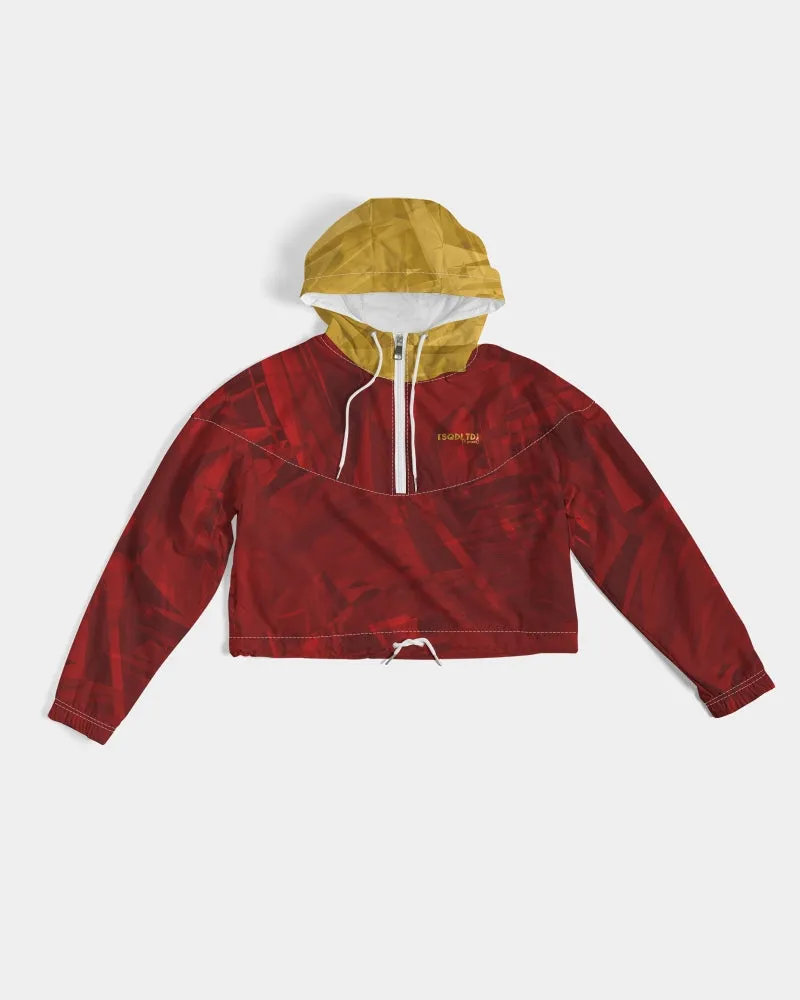 Sqdltd SB Women's Cropped Windbreaker Lava Sun