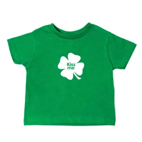 St. Patrick's Day Kiss Me Clover-Irish Unisex Toddler Short Sleeve T-Shirt