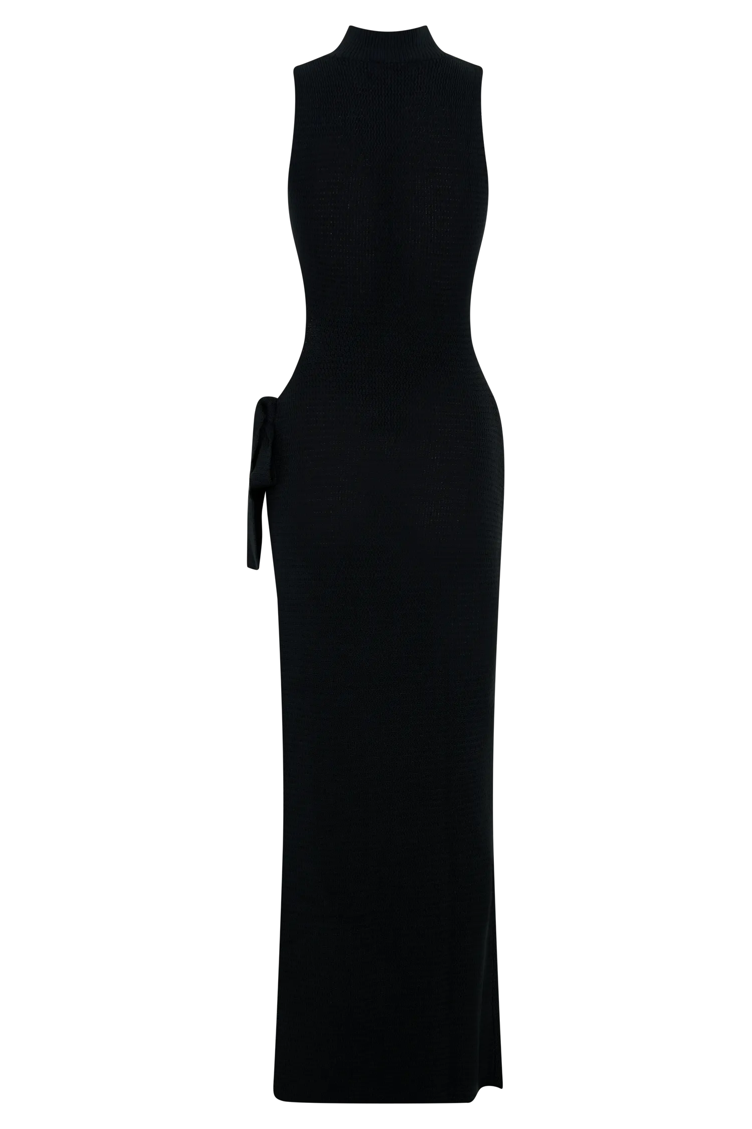 Stephanie Cut Out Knit Maxi Dress - Black