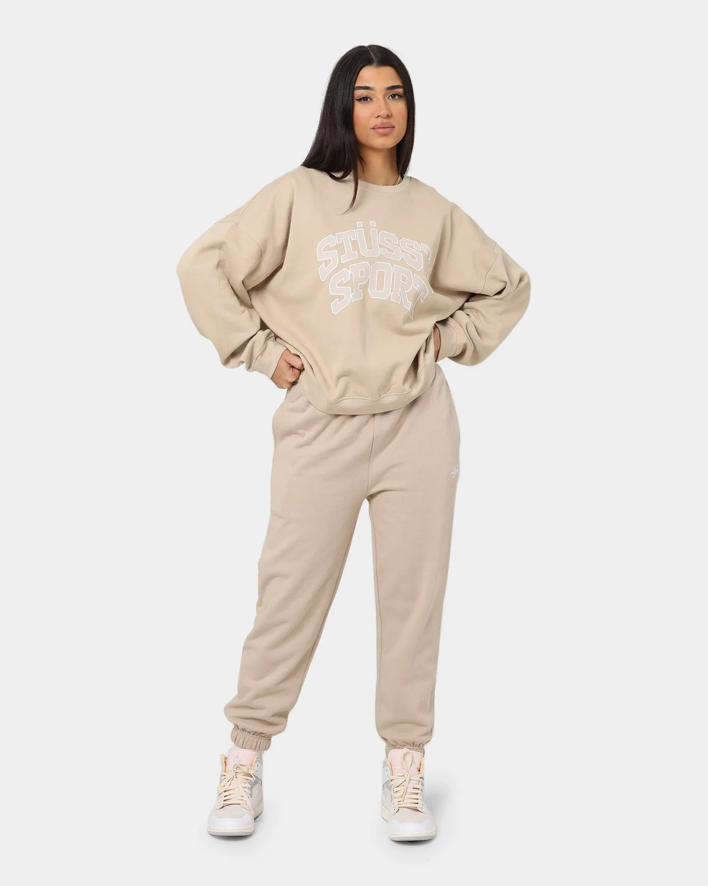 Stussy Women's Stock High-Waist Trackpants Smoke