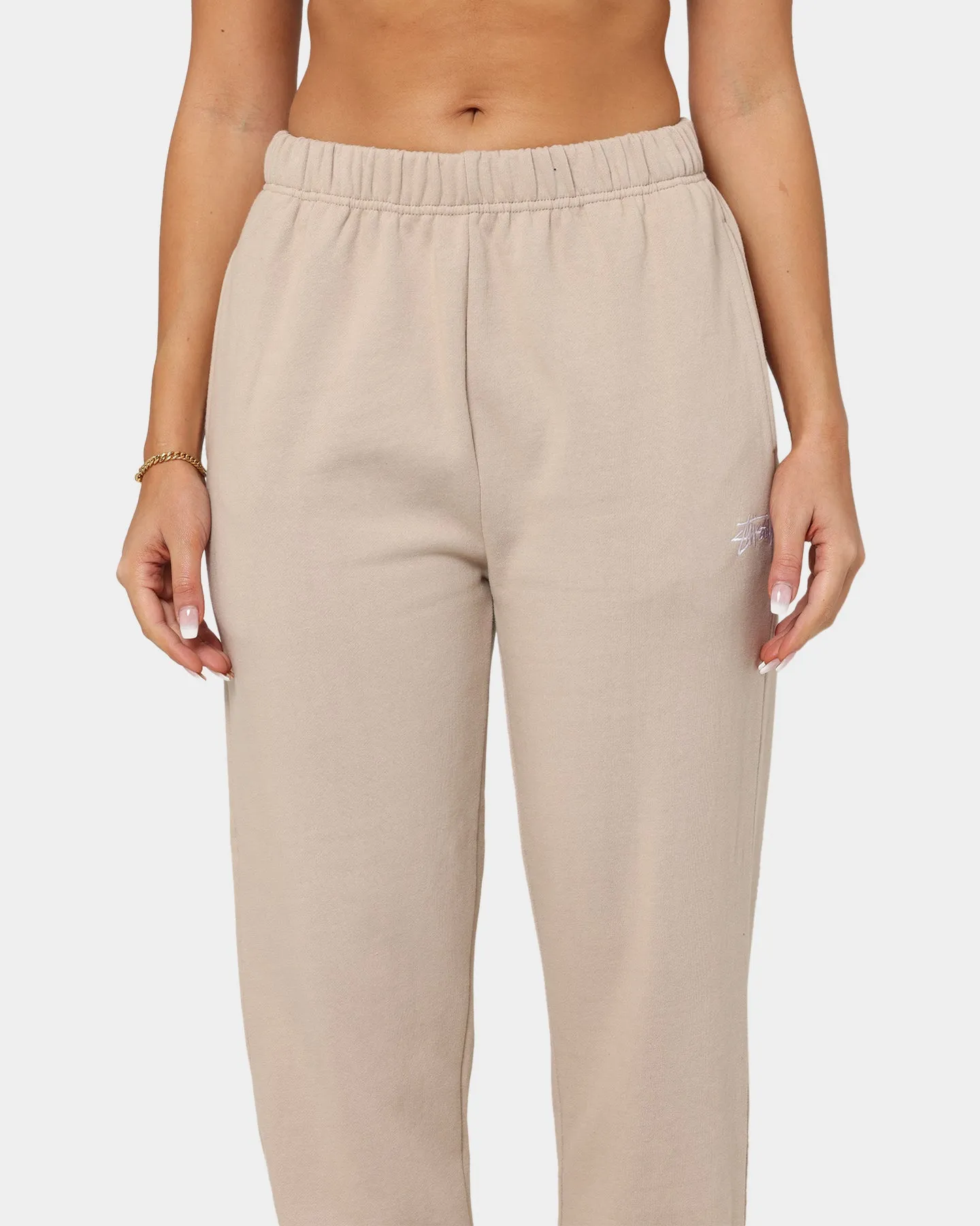 Stussy Women's Stock High-Waist Trackpants Smoke