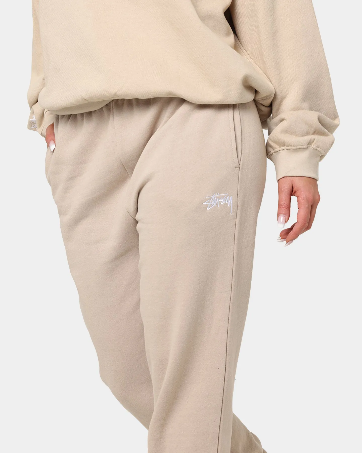 Stussy Women's Stock High-Waist Trackpants Smoke