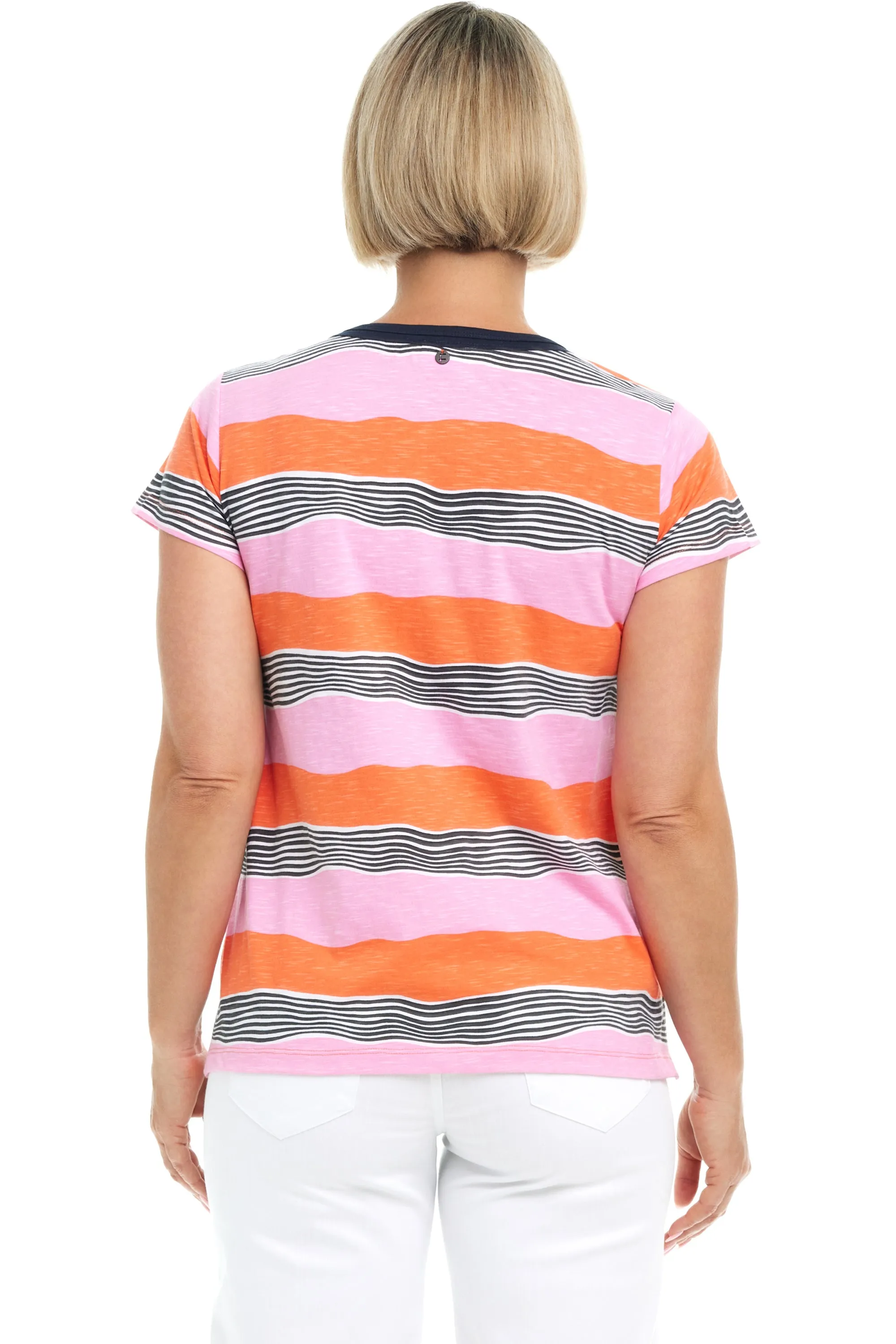 Sunny Stripes Cotton Tee