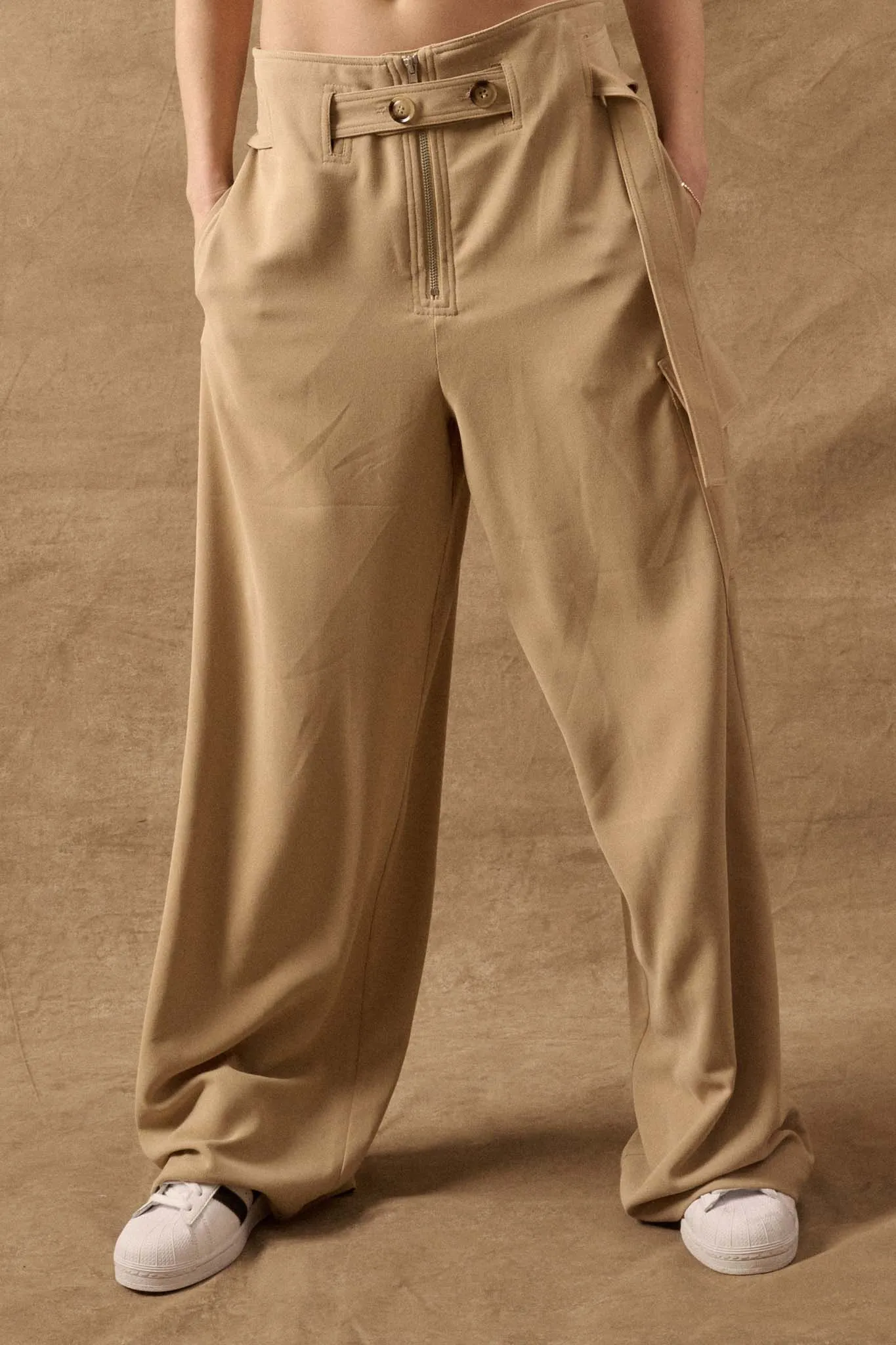 Take It in Stride Belted Wide-Leg Cargo Pants