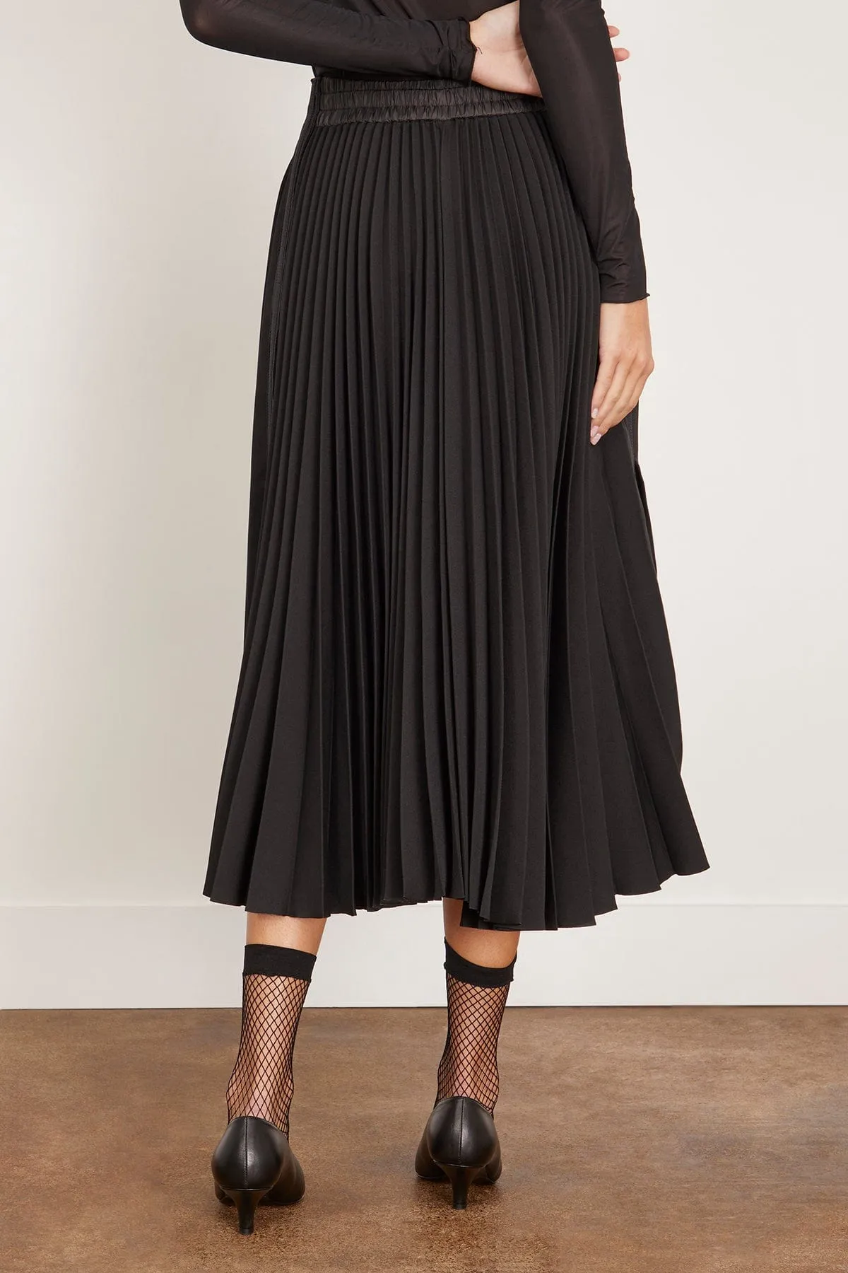 Technical Jersey Skirt in Black