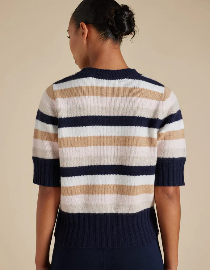 Trudy Knit Top Officer Navy