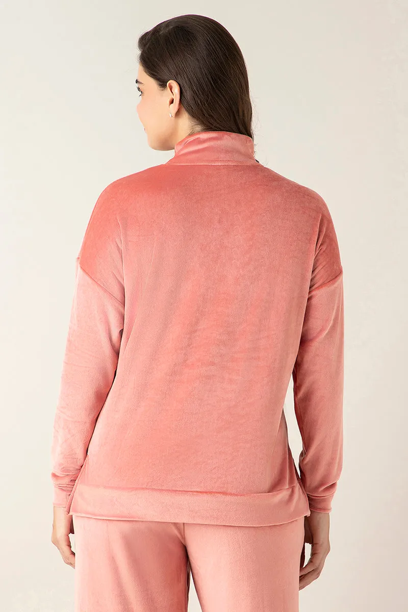 Velour Bliss Pullover Top