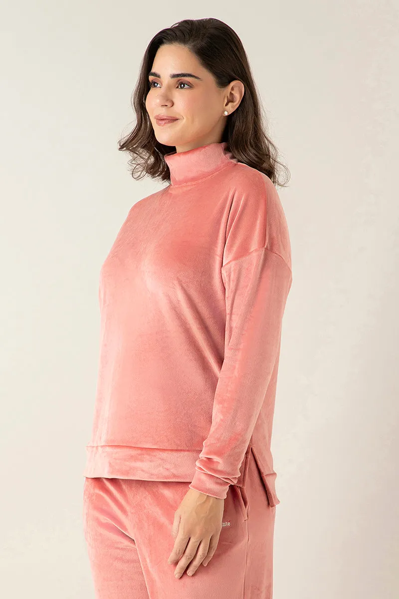 Velour Bliss Pullover Top