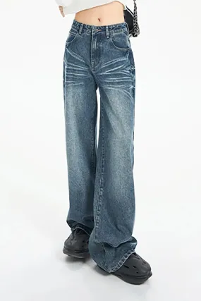 Vintage High Waist Baggy Wide Leg Jeans