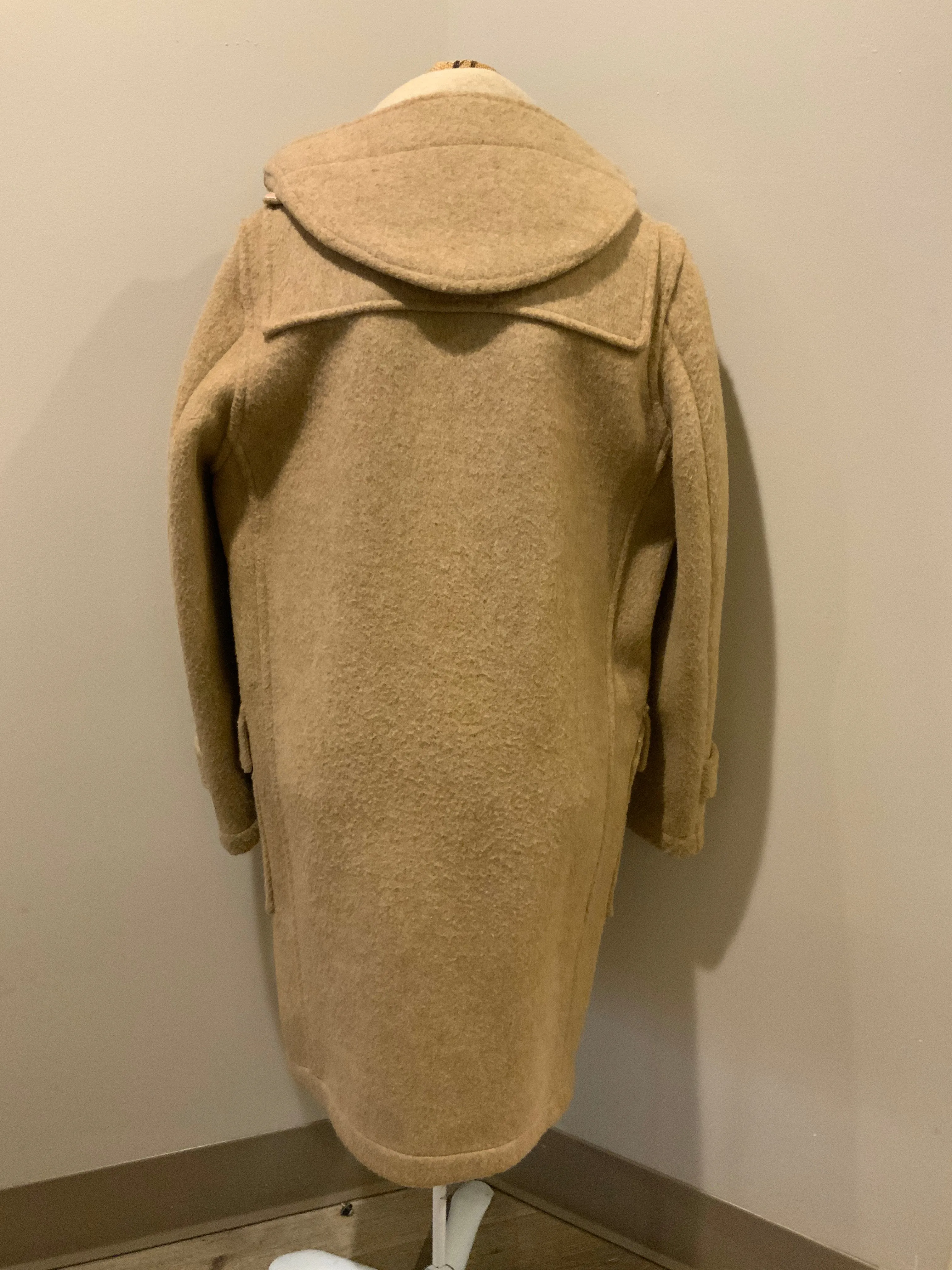 Vintage Tip Top Beige Wool Duffle Coat