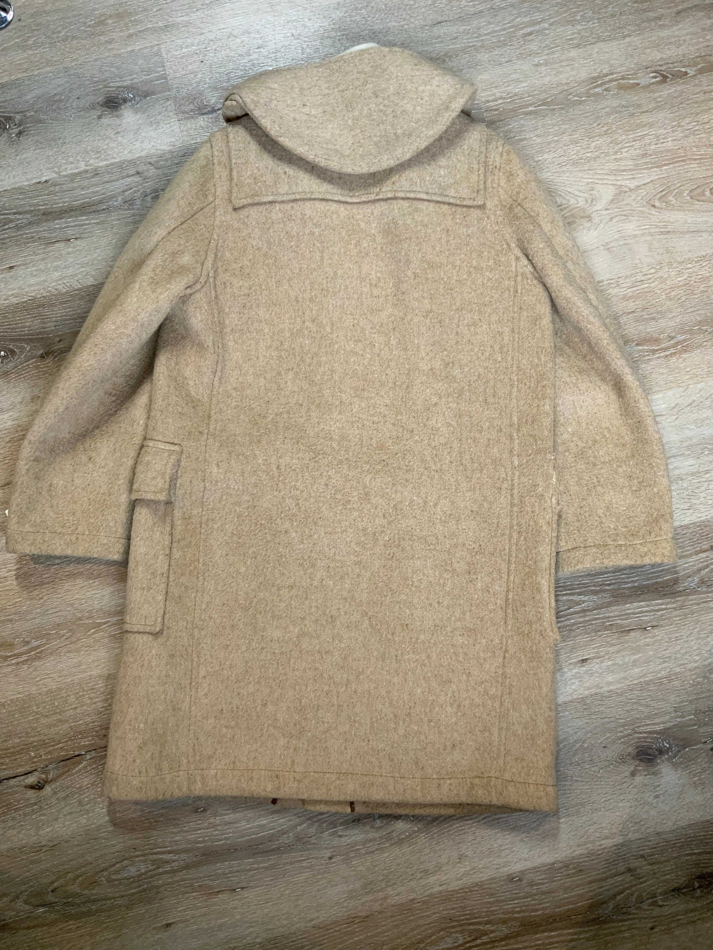 Vintage Tip Top Beige Wool Duffle Coat