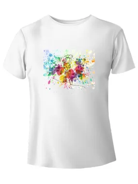 Watercolor pattinatrice t-shirt