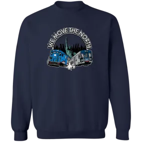 We Move The North Crewneck Sweatshirt 8 oz