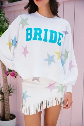 WHITE STAR BRIDE PULLOVER