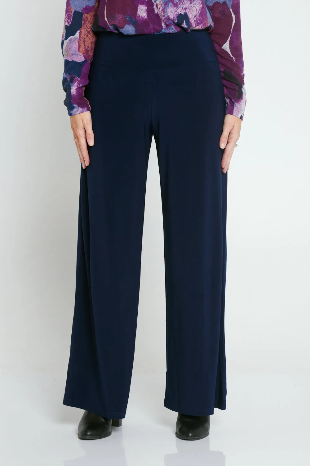 Wide Leg Must Have Pants - Navy