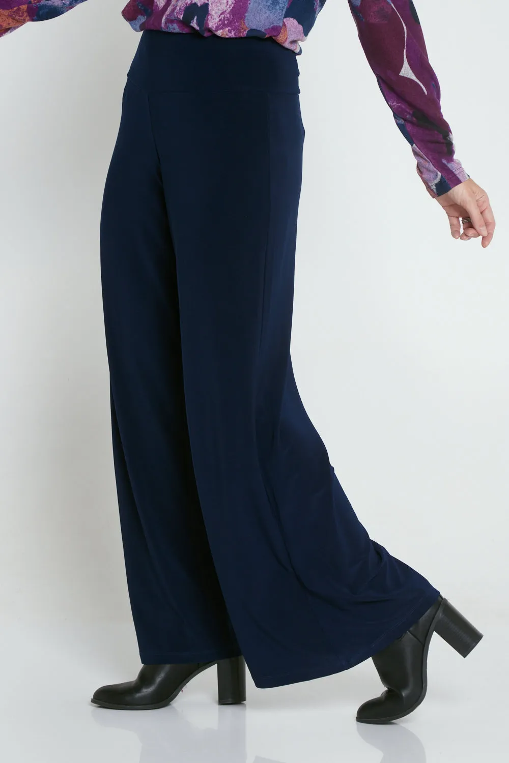 Wide Leg Must Have Pants - Navy