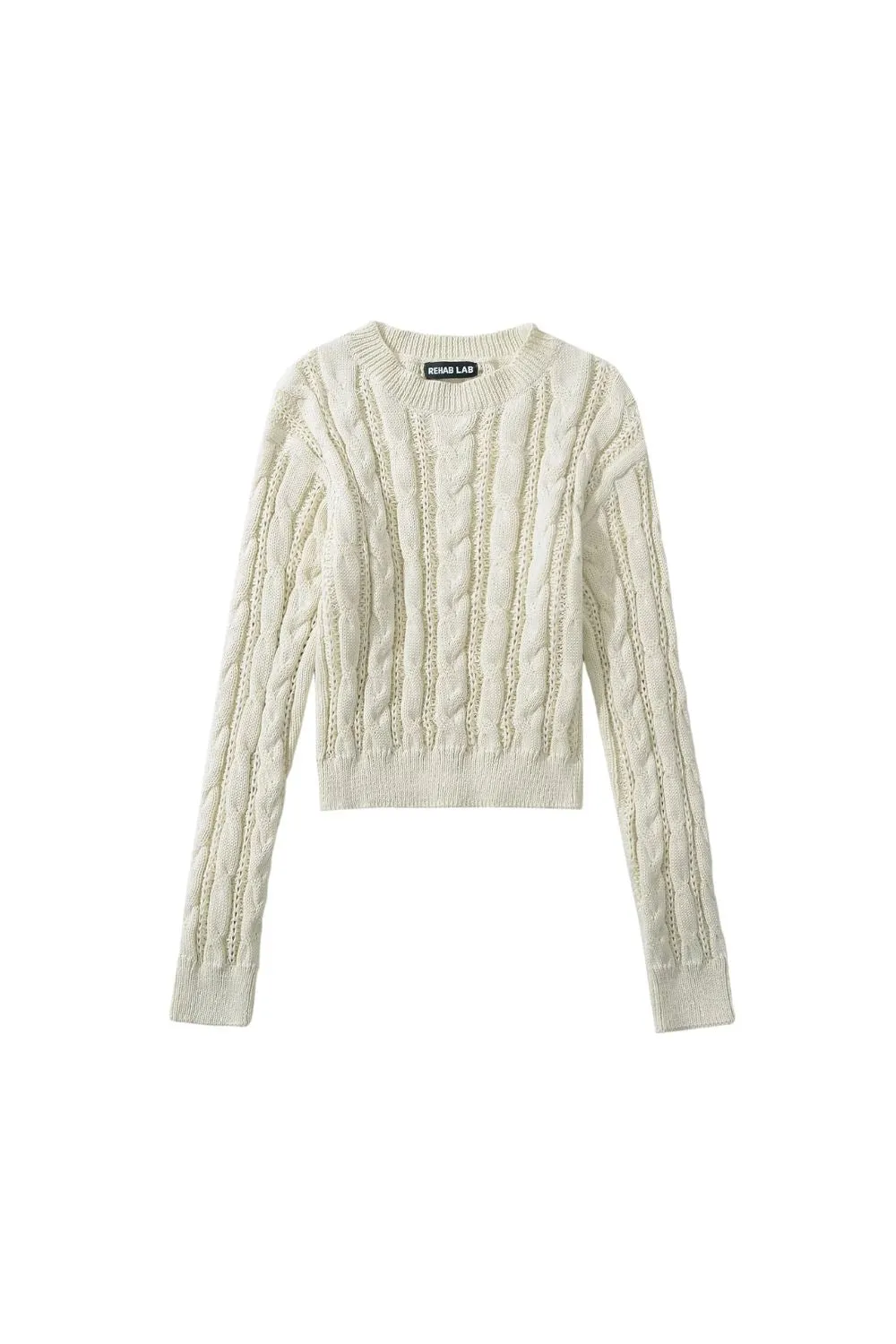 'Willy' Cable Knit Round Neck Pullover Sweater (4 Color)