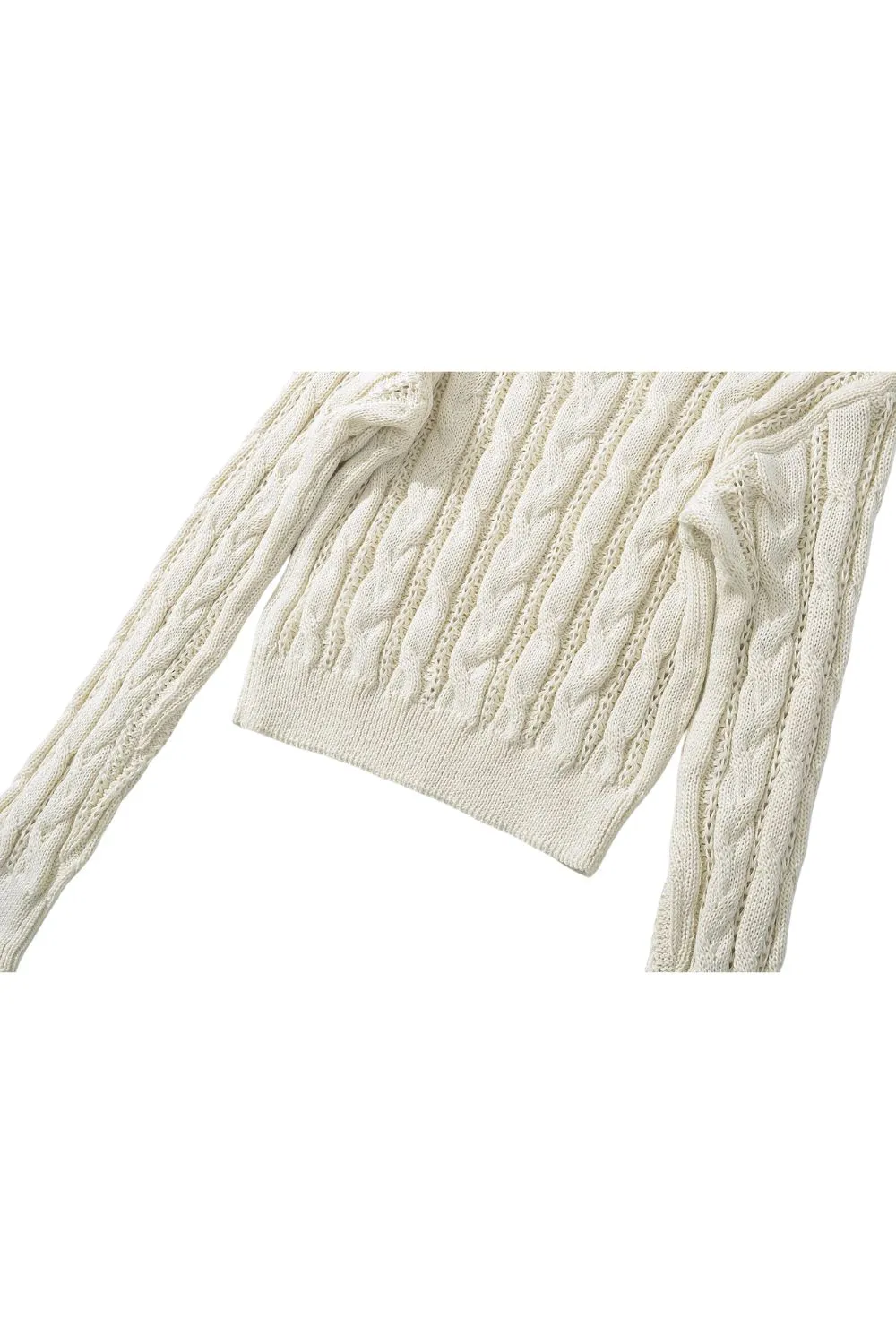 'Willy' Cable Knit Round Neck Pullover Sweater (4 Color)