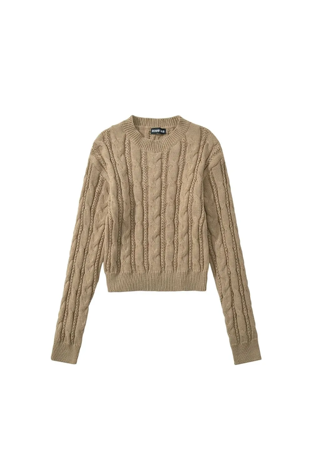 'Willy' Cable Knit Round Neck Pullover Sweater (4 Color)