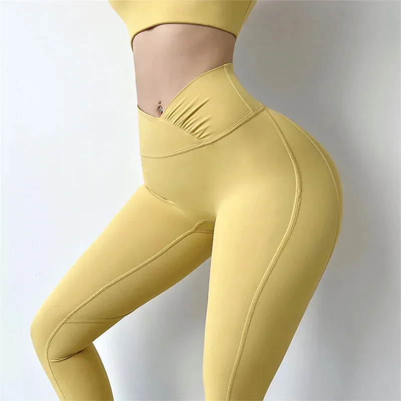 Women Workout Sport Leggings High Rise Workout Tights for Gym Yoga Leggings Buttery Soft Workout Tights Pants for Fitness