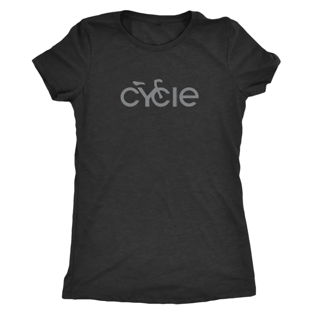 Women's Cycle T-Shirt (grey ink)