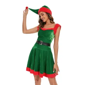 Women's Festive Costume Santa Claus Party Dress