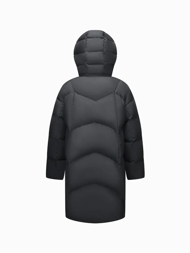 Women's long regular down jacket