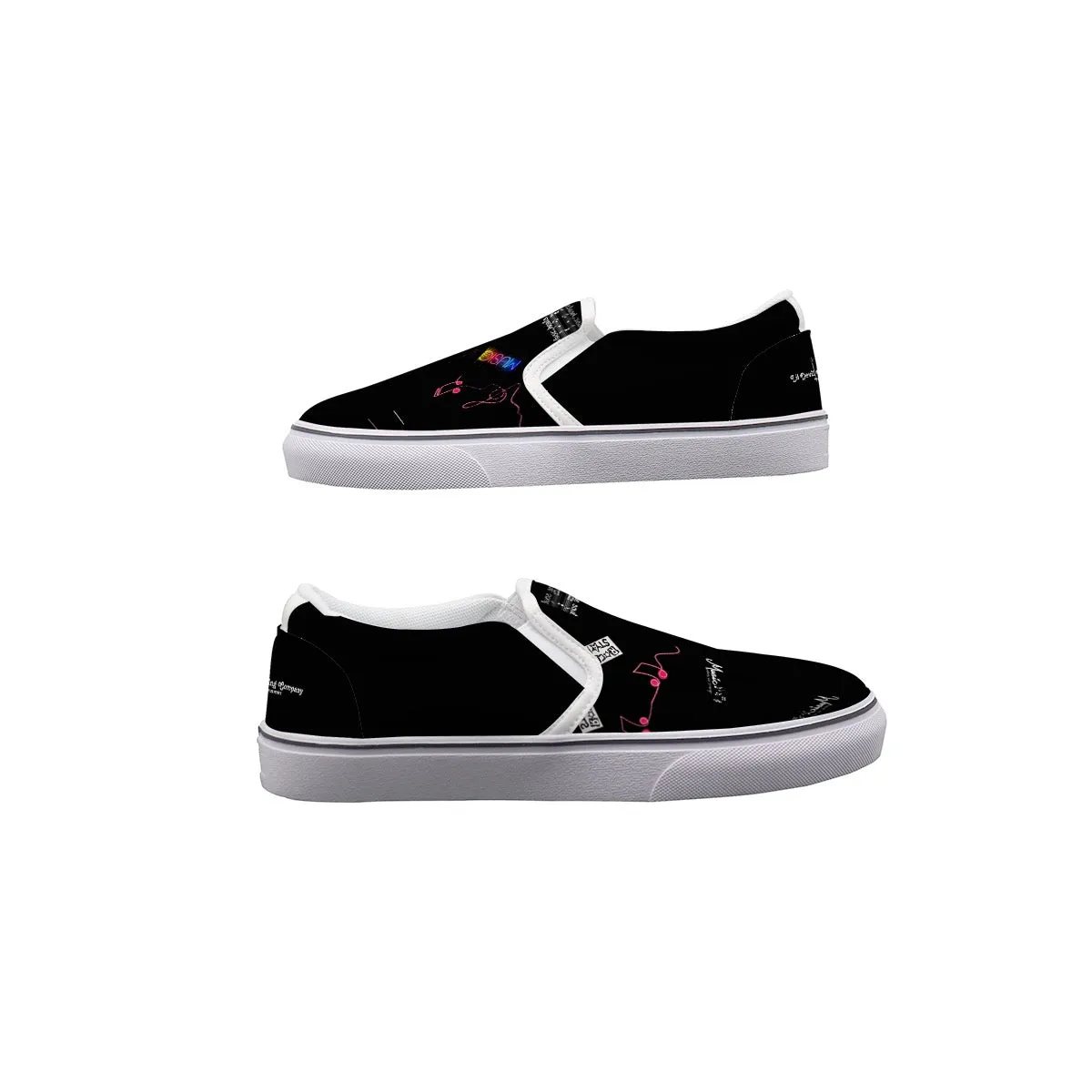 Women's Slip On Sneakers music lovers