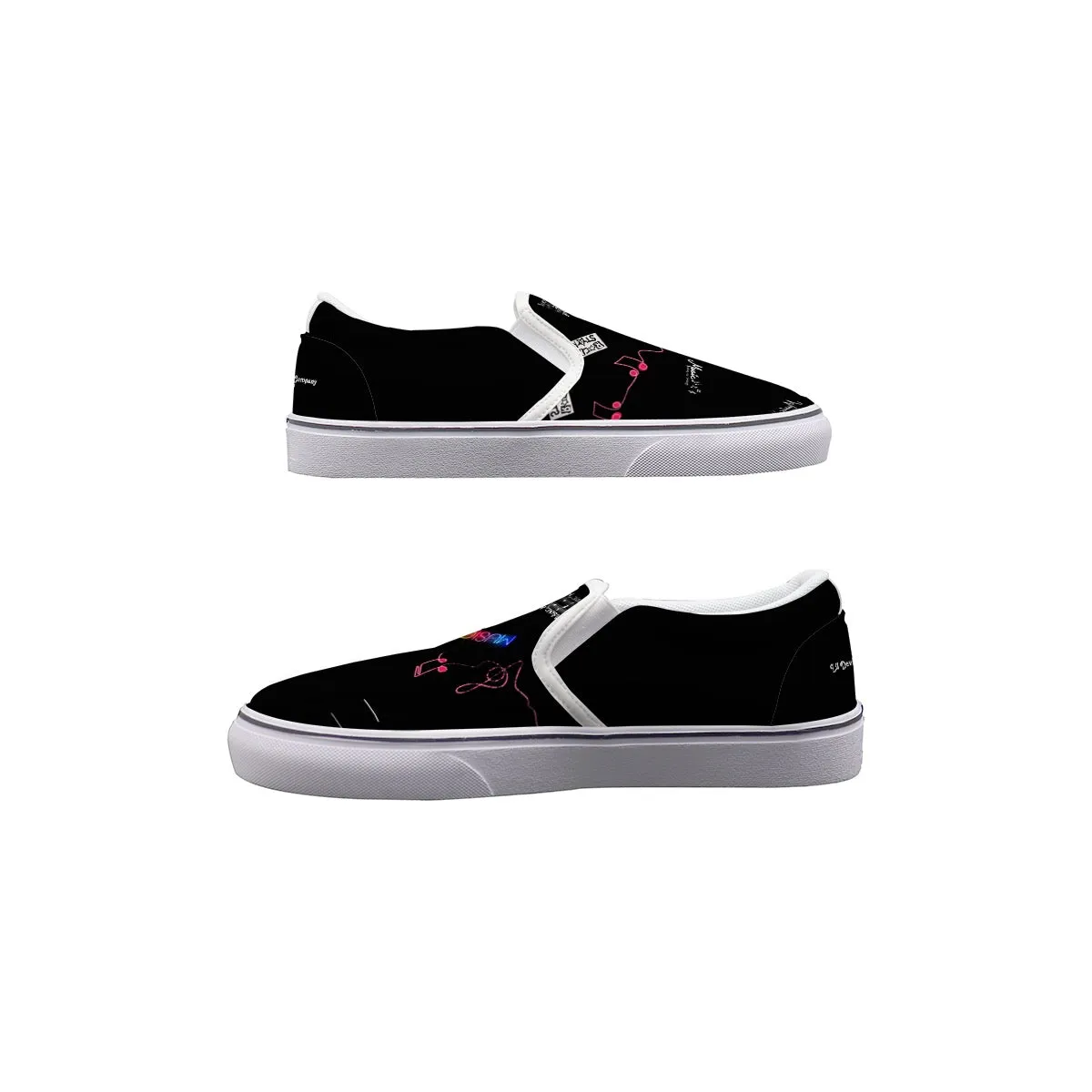 Women's Slip On Sneakers music lovers