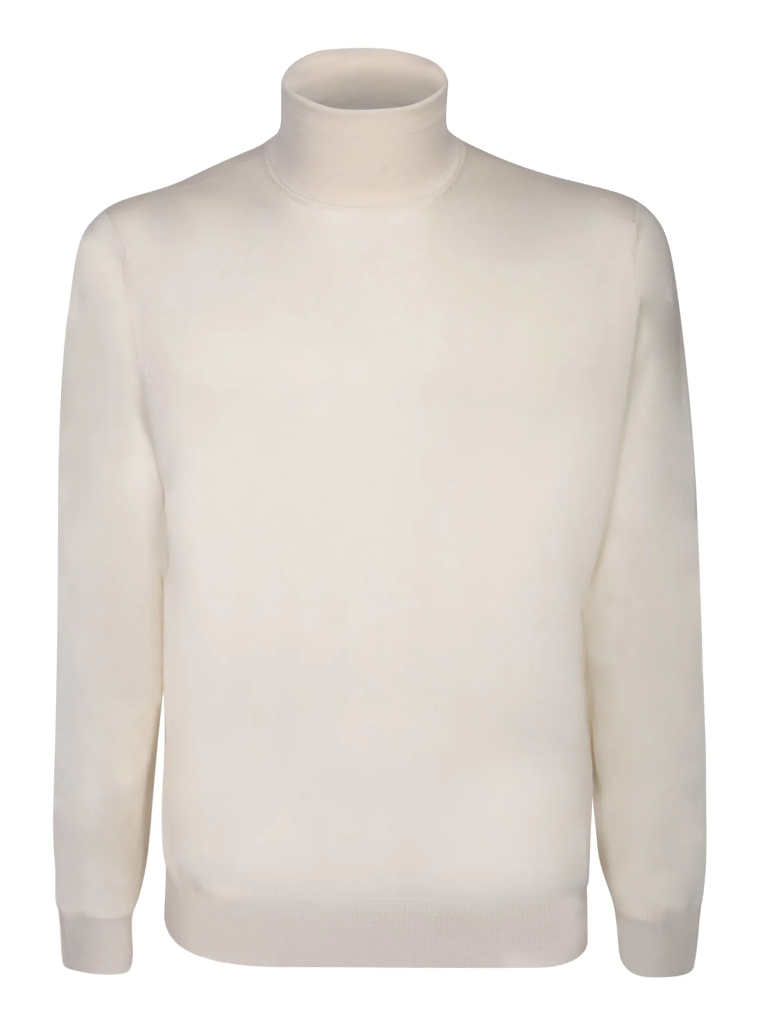 Wool-blend white pullover F18