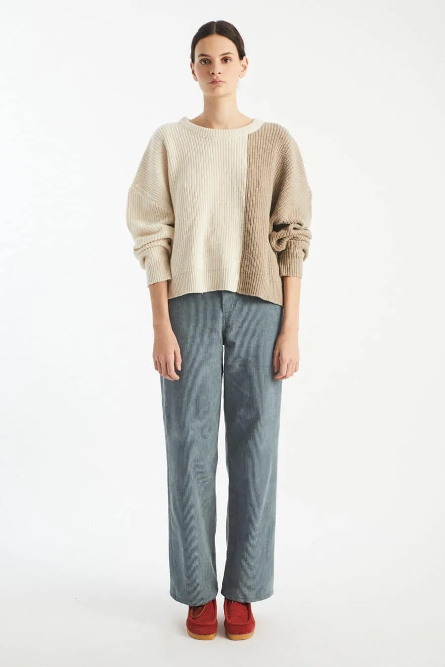 wool sweater - erich - bicolor